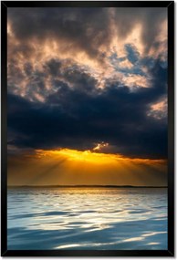 Poszterek keretben 40x60 Tenger Napfelhők