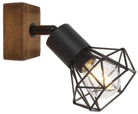 Rabalux 3137 - Fali spotlámpa ZEUS 1xE14/40W/230V tölgy