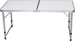 Összecsukható kempingasztal, 120 cm, alumínium/MDF, KEPI TYP 1