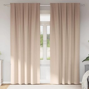 Függönyök függönyökkel 2 pcs Tópszínű 245x140cm Poliészter
