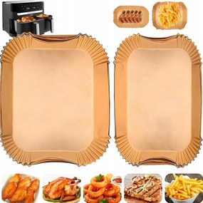 120x Papírbetét Dual Basket Airfryer Olajsütőhöz Philips készülékhez