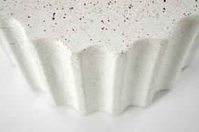 Tiaris dohányzóasztal 41 cm - fehér terrazzo