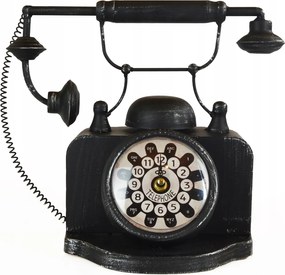 Fém Óra Álló Telefon Retro Stílus Vintage Loft Ajándék Dekoráció