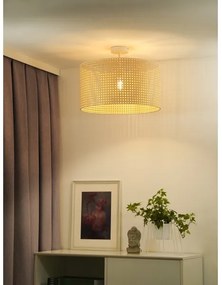 Duolla - Felületre szerelhető csillár ROLLER RATTAN 1xE27/15W/230V átm. 45 cm bézs