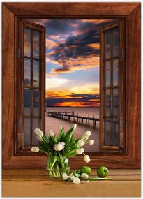 Poszterek 50x70 Nyugati tó móló