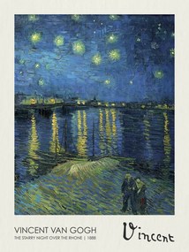 Reprodukció The Starry Night over the Rhone (1888), Vincent van Gogh