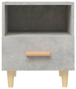 2 db betonszürke éjjeliszekrény 40x35x47 cm