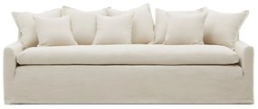 Bézs len kanapé 230 cm Zenira – Kave Home