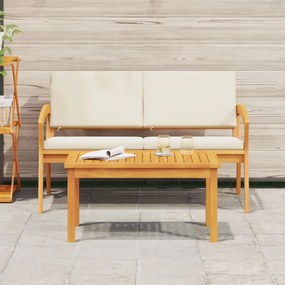 Kávézóasztal 75x40x38 cm Tömör akácfából
