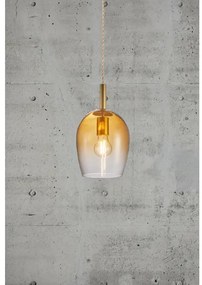 Nordlux - UMA zsinóros függeszték 1xE27/40W/230V átm. 18 cm barna/füstszínű