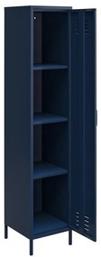 Kék fém szekrény 38x185 cm Bradford - Queer Eye