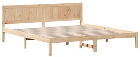 Fenyőfa Ágykeret Természetes fa Tömör fenyőfa 200 x 200 cm Tartós