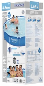Bestway Steel Pro vázas medence 366 x 76 cm