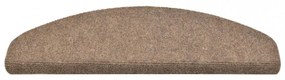 5 db krémszínű tűlyukasztott öntapadó lépcsőszőnyeg 65x21x4 cm