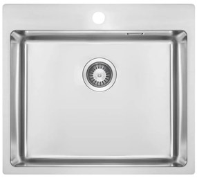 Deante ZPO_010B - Mosogató OLFATO 50,5x55 cm csiszolt acél