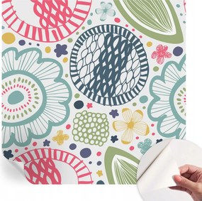 Öntapadós Dekoratív Fotótapéta Hálószobába Virágos minták 250x250 cm