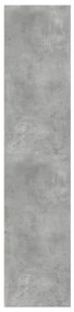 betonszürke színű szerelt fa magasszekrény 50 x 41 x 185