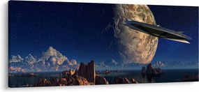 Kép - idegenek érkezése (120x50 cm)