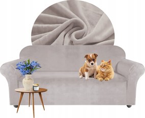 Kanapé Huzat Kanapé sarok Hűvös Bézs velúr Rugalmas 190-230 cm