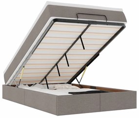 Oszmán ágykeret matraccal tópszín 120x200cm szövet