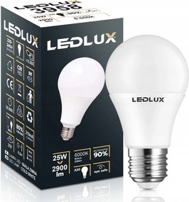 Led izzó E27 25W =170W Smd 6000K hideg Premium Ledlux nem villog