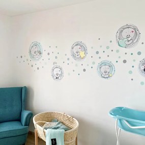 INSPIO Falmatrica gyerekszobába - Macis falmatrica