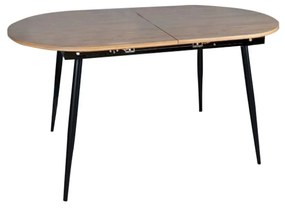 Zondo Étkezőasztal 150 CAMERON (tölgy + fekete) (6-8 fő részére). 1091474