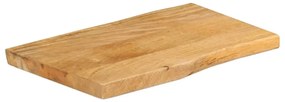 tömör mangófa természetes élű asztallap 70 x 40 x 2,5 cm