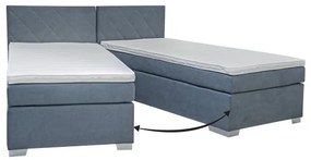 Kárpitozott IDA ágy matraccal, 90 x 200 cm, kék