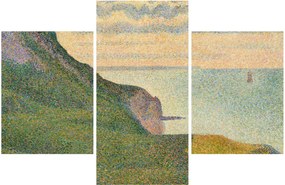 Kép - Georges Seurat, Seascape at Port-en-Bessin, Normandy, reprodukciók (90x60 cm)
