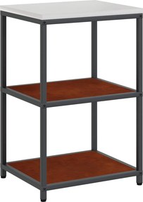 vidaXL Konyhai Tárolás polcokkal Rozsdás 60 x 50 x 92 cm Acél