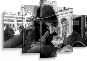 Kép - Charles Chaplin, Prágában (150x105 cm)