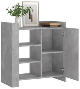betonszürke szerelt fa tálalószekrény 73,5 x 35 x 75 cm