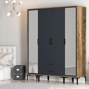 Ruhásszekrény Kiara RTR (dió + antracit). 1088536