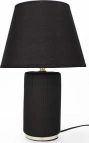 Asztali lámpa glamour kerámia dekoráció lámpabúra éjjeli lámpa fekete