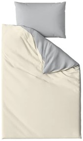 Pamut ágynemű MONOCHROMATIC krémszürke Ágyneműhuzat mérete: 70 x 90 cm | 140 x 200 cm