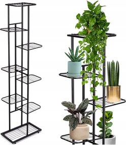 Virágágyás 8 szintes Nest fekete