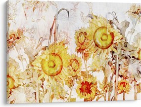 Kép - Napraforgó, festmény (70x50 cm)