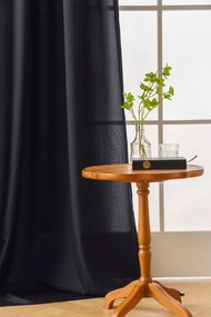 Függöny OXFORD LIGHT 140x250 cm, sötétszürke Felfüggesztés: Hullámos sínszalag