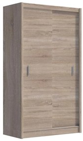 SAPHIRA tolóajtós gardrób 150x215 cm, sonoma tölgy színű