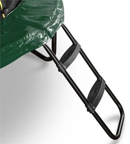 Rocketstart 250, 250 cm trambulin, belső biztonsági háló, széles létra, zöld