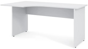 Impress ergonomikus asztal 160 x 90 cm, bal, fehér