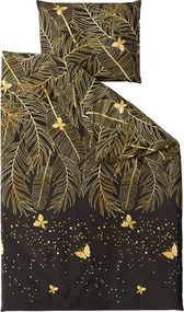 VISATA fekete mikroszálas ágyneműhuzat Ágyneműhuzat mérete: 2 db 70 x 80 cm | 160 x 200 cm