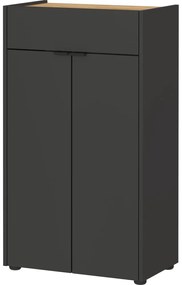 Antracitszürke magas fürdőszoba szekrény 60x98 cm Forano – Germania