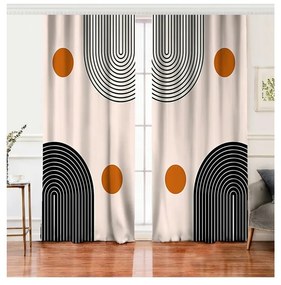 Bézs függöny szett 2 db-os 140x260 cm – Mila Home