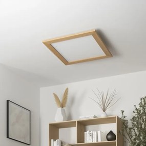 Eglo - LED mennyezeti panel POZZALLO LED/21W/230V 2700-6500K barna + távirányító