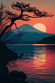 Poszter 30x45cm Hegy este