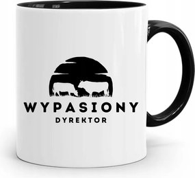 Igazgatónak Bögre Fekete, fényképes nyomott mintás