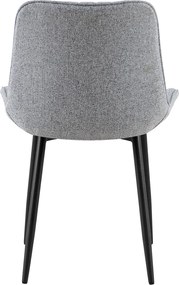 Étkezőszék, világosszürke/fekete, ZAJRA