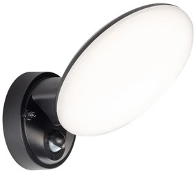 Polux LED kültéri fali lámpa érzékelővel OLAF LED/10W/230V IP44 fekete SA2368